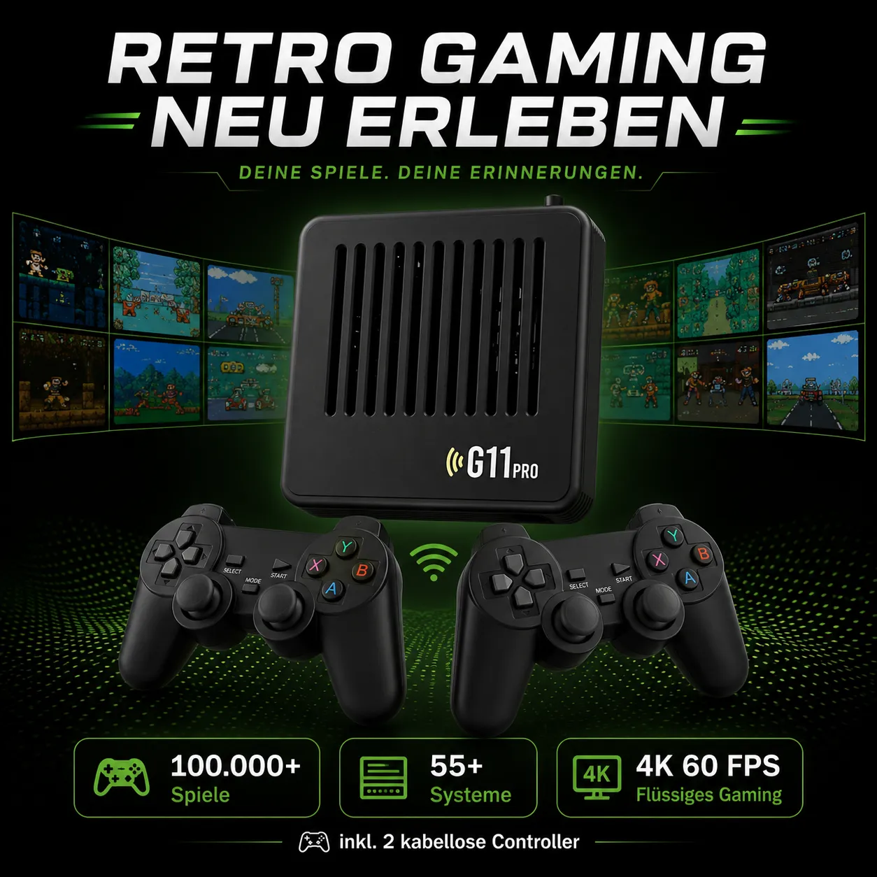 PixelPlay G11 Pro – Retro Gaming neu erleben mit über 100.000 Spielen